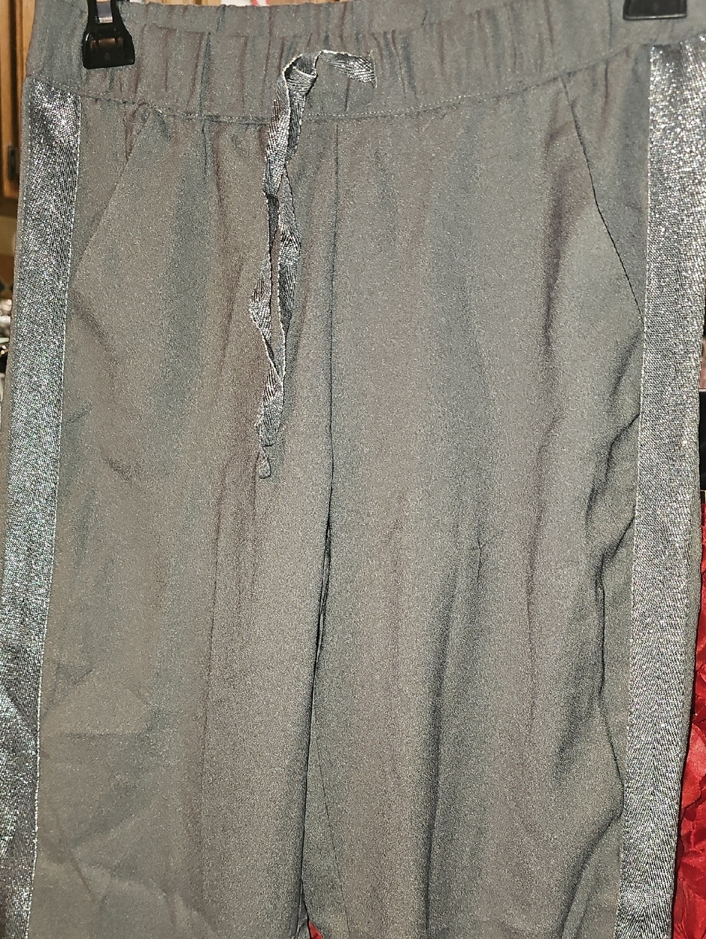 Justice NWT Girls Silver Gray Shimmery Dress Pants Size 12